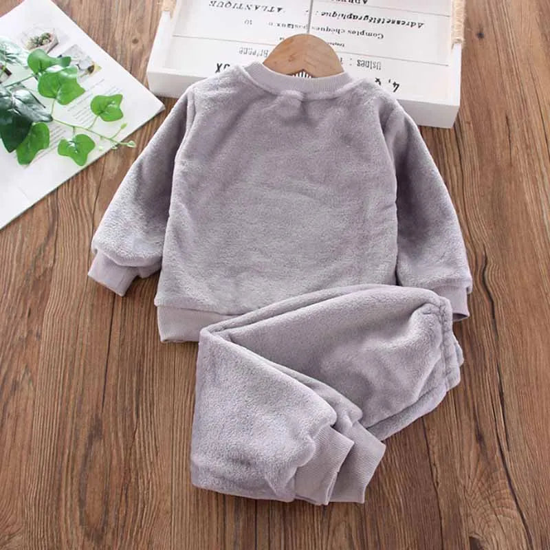 Kids Bear Set Boy Warm Suit Autumn Baby Long Sleeve Outfit Winter Clothing New Girl Fashion Casual 2 Pieces 12M-6 Years