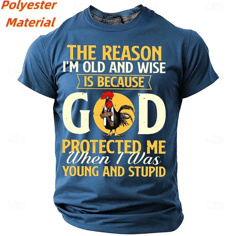 3D Printed Chicken God T Shirt For Men Funny Colorful Pattern T-Shirts Summer Round Neck Kids Short Sleeve Tees Fashion Tops