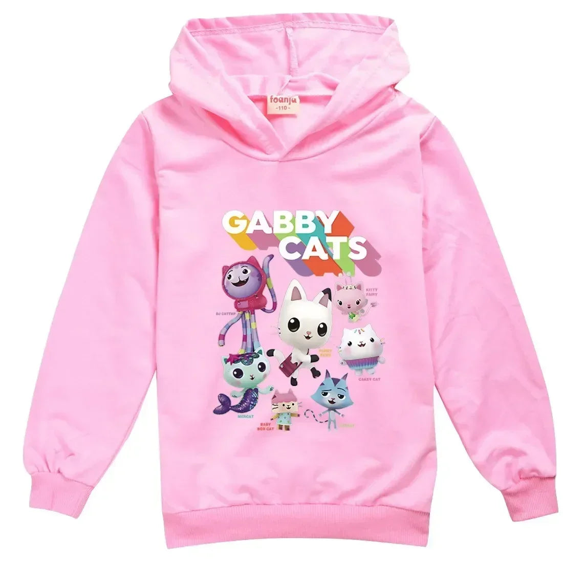 Gabbys Doll House Hoodie Children Spring Autumn New Kids Long Sleeve Coats Boys  Gabbys Cats Sweatshirt Girls Casual Clothes