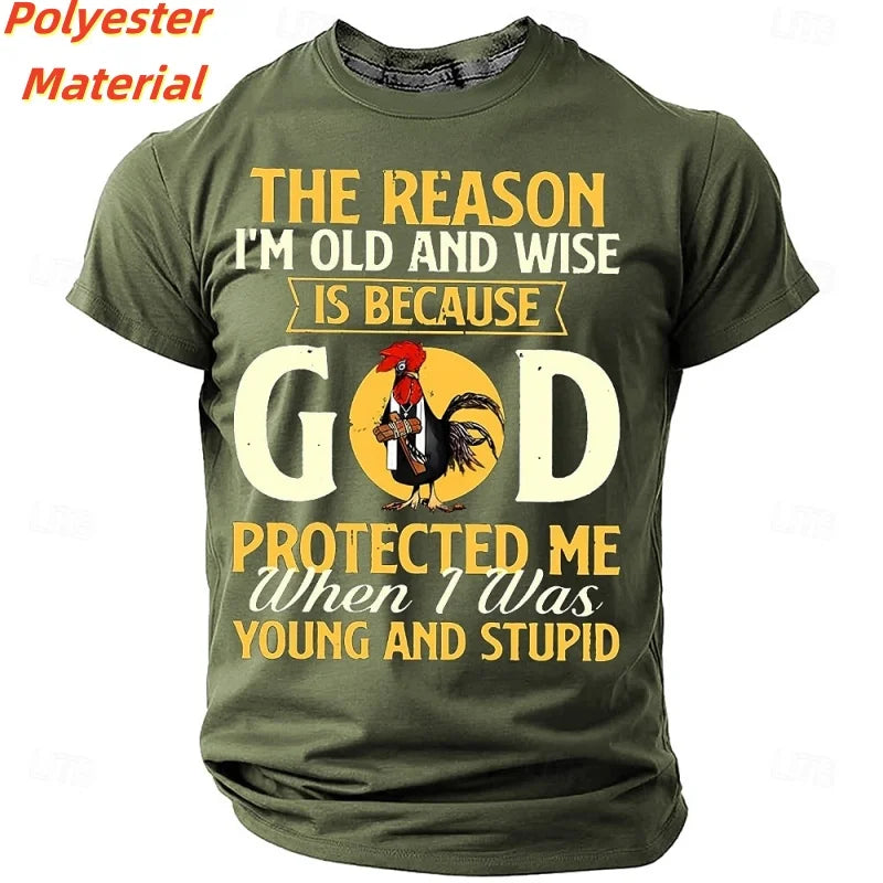 3D Printed Chicken God T Shirt For Men Funny Colorful Pattern T-Shirts Summer Round Neck Kids Short Sleeve Tees Fashion Tops