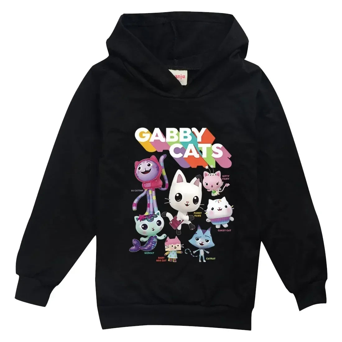 Gabbys Doll House Hoodie Children Spring Autumn New Kids Long Sleeve Coats Boys  Gabbys Cats Sweatshirt Girls Casual Clothes