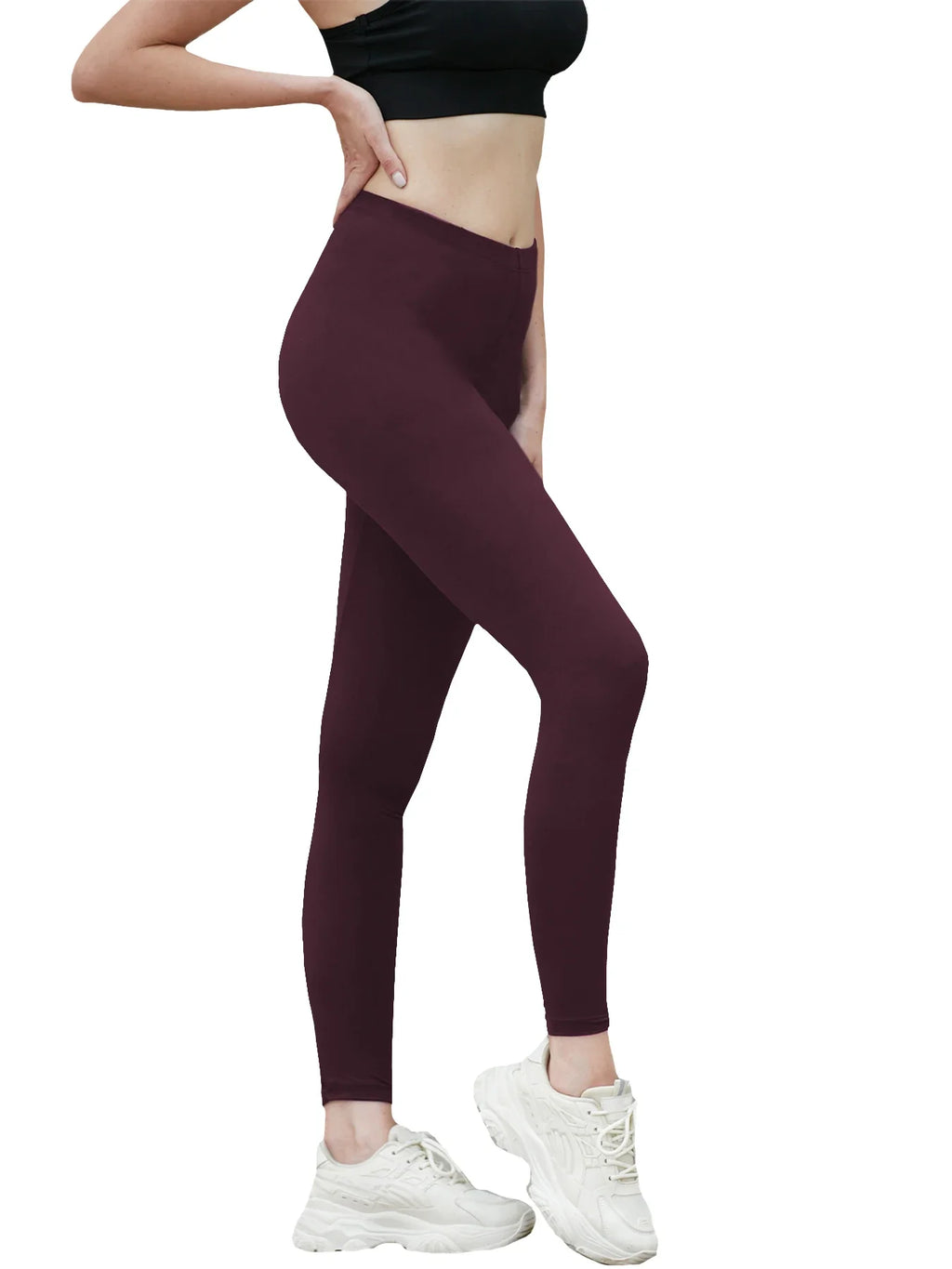 Women's Super Soft Leggings High Elasticity No See Through Workout Yoga Running Athletic Push Up Gym Long Fitness Leggings