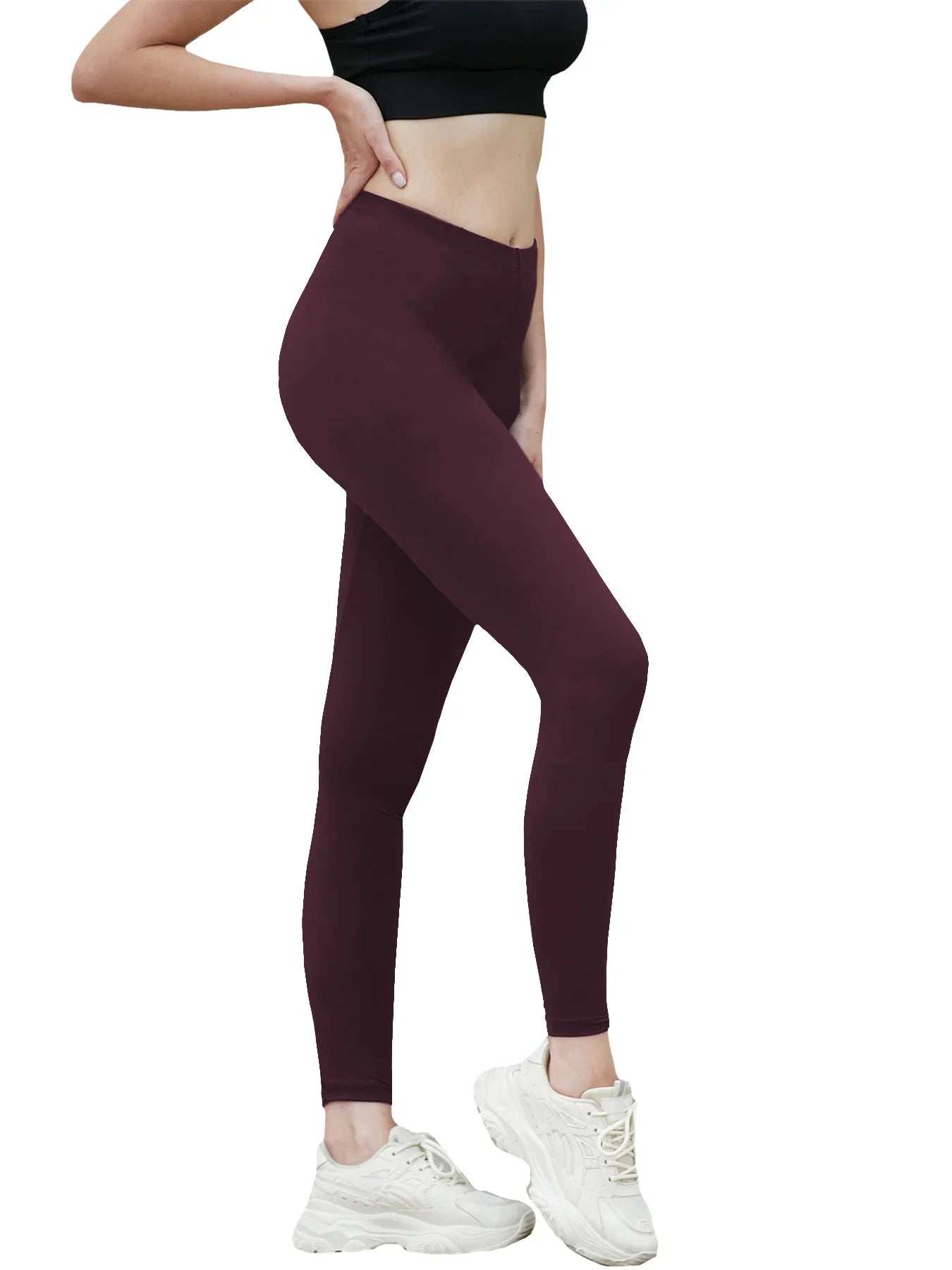 Women's Super Soft Leggings High Elasticity No See Through Workout Yoga Running Athletic Push Up Gym Long Fitness Leggings